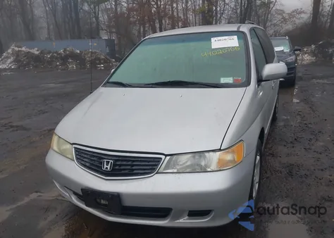 2001 Honda Odyssey Ex from USA, damaged, VIN 2HKRL18621H579994